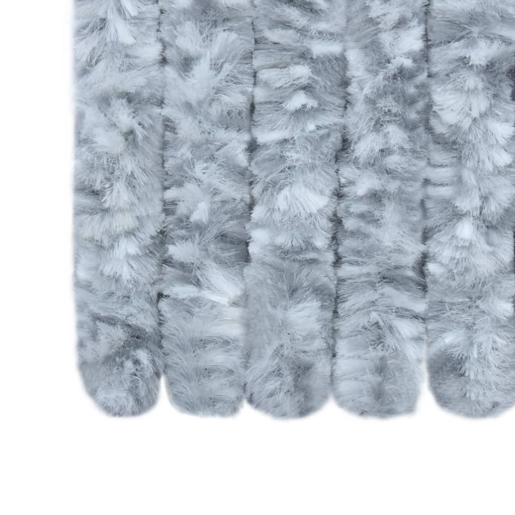Vliegengordijn 90x220 cm chenille wit en grijs is nu te koop bij PeponiXL, paradijselijk wonen!