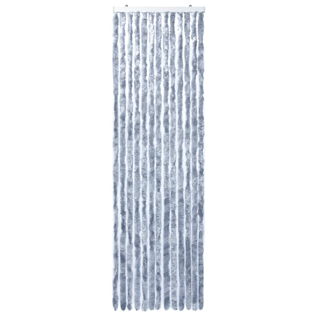 Vliegengordijn 56x185 cm chenille zilverkleurig is nu te koop bij PeponiXL, paradijselijk wonen!