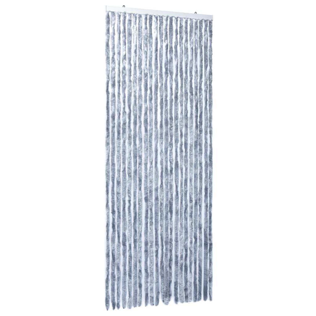 Vliegengordijn 90x220 cm chenille zilverkleurig is nu te koop bij PeponiXL, paradijselijk wonen!