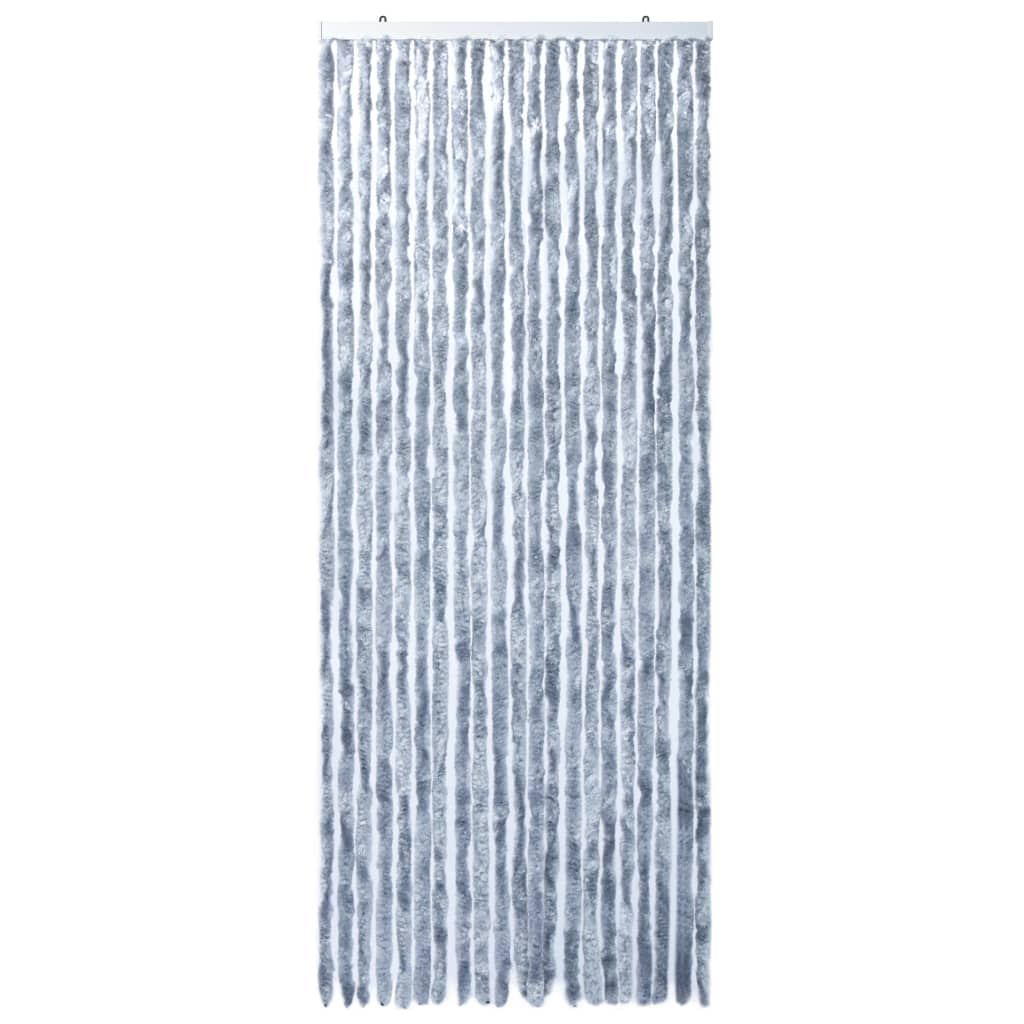 Vliegengordijn 90x220 cm chenille zilverkleurig is nu te koop bij PeponiXL, paradijselijk wonen!