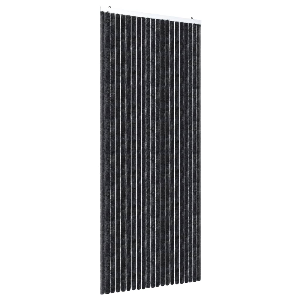 Vliegengordijn 90x220 cm chenille antraciet is nu te koop bij PeponiXL, paradijselijk wonen!