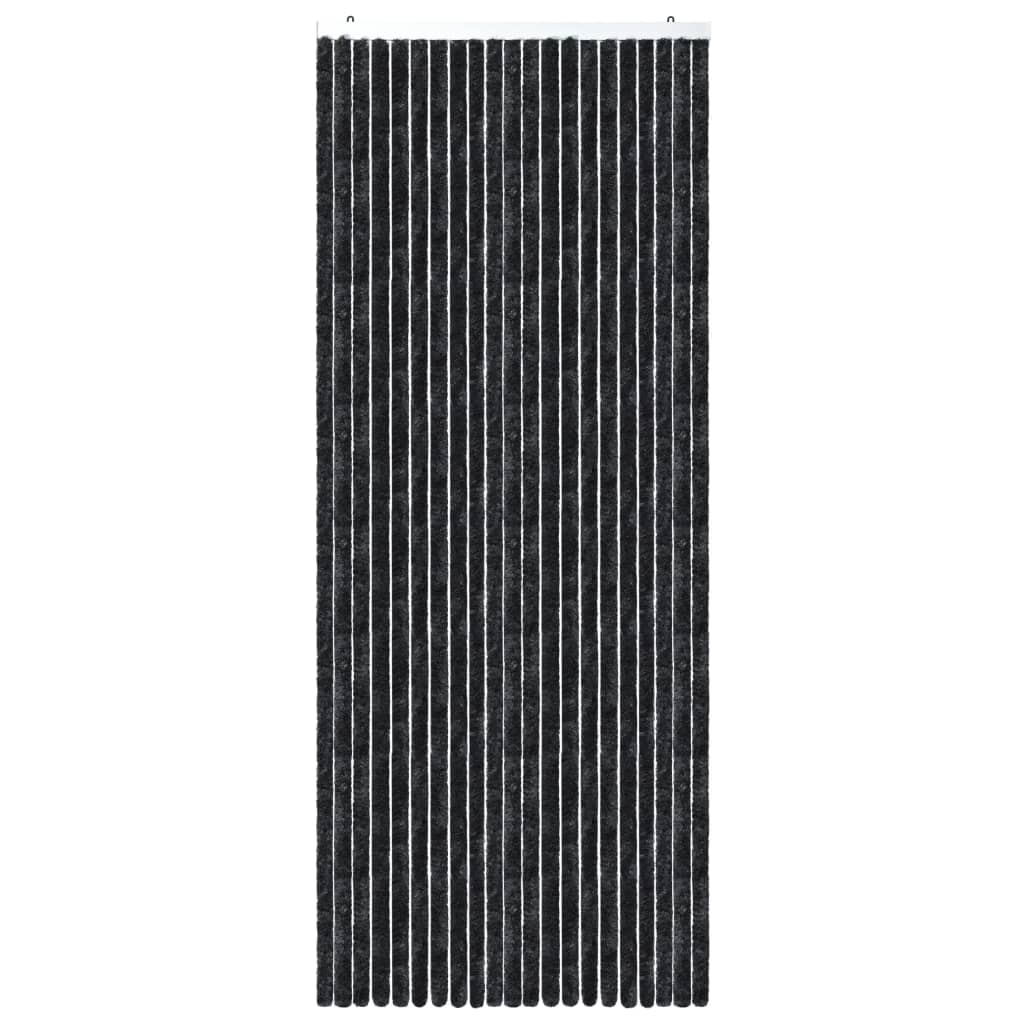 Vliegengordijn 90x220 cm chenille antraciet is nu te koop bij PeponiXL, paradijselijk wonen!