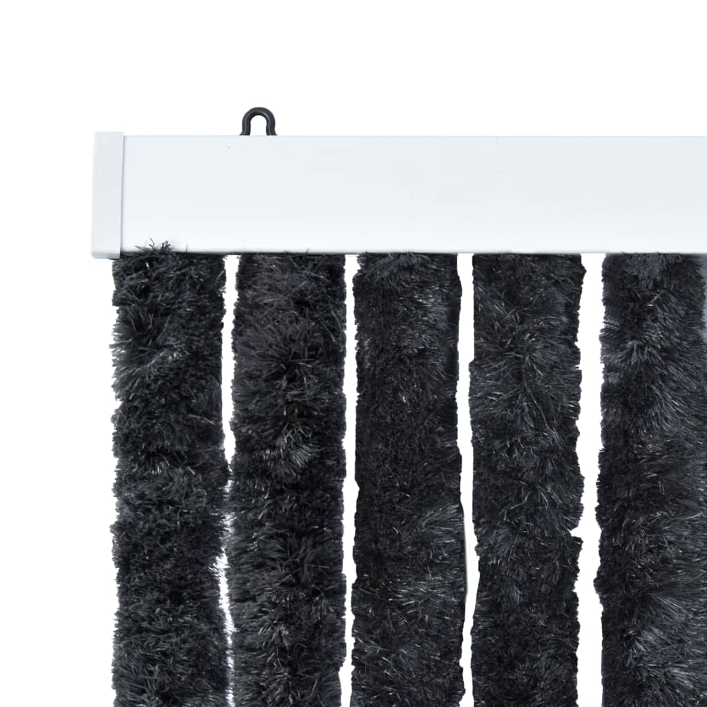 Vliegengordijn 90x220 cm chenille antraciet is nu te koop bij PeponiXL, paradijselijk wonen!