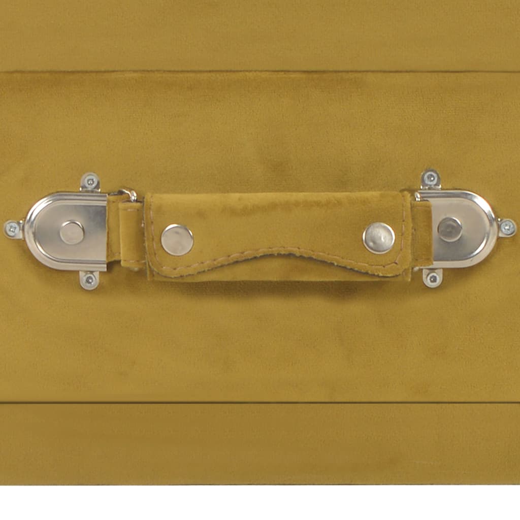 Nachtkastjes 2 st 40x35x40 cm fluweel mosterdkleurig is nu te koop bij PeponiXL, paradijselijk wonen!