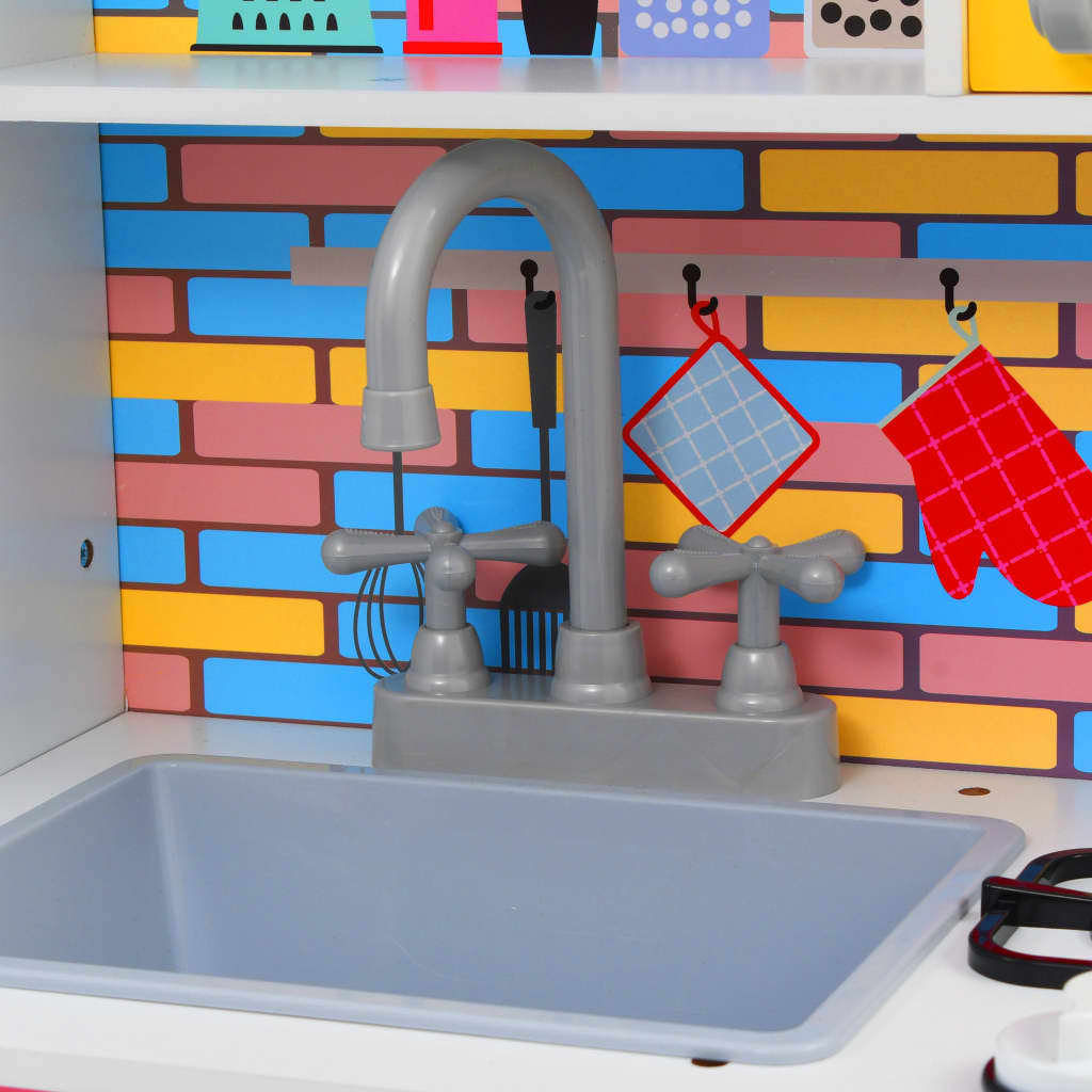 Kinderspeelkeuken 80x30x85 cm MDF meerkleurig is nu te koop bij PeponiXL, paradijselijk wonen!