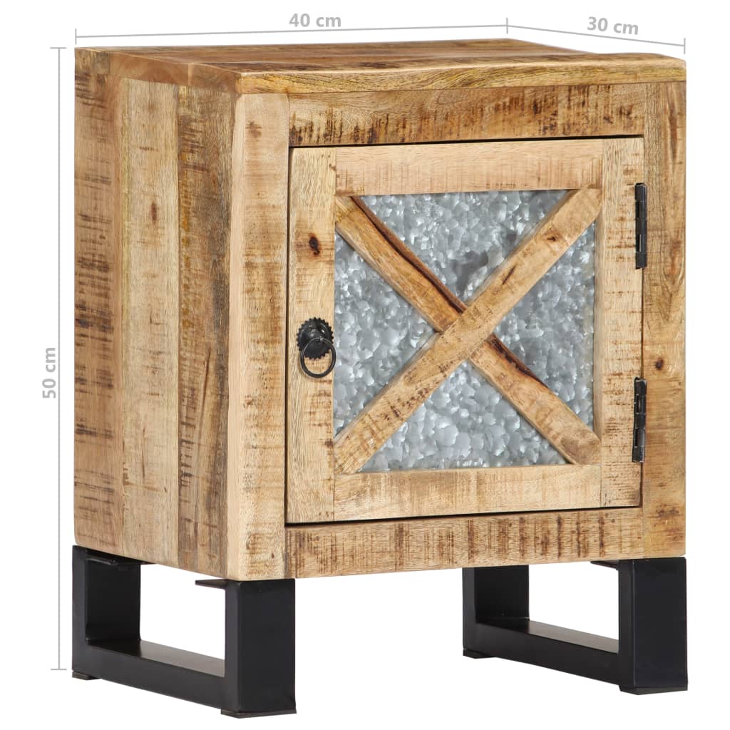 Nachtkastje 40x30x50 cm massief mangohout is nu te koop bij PeponiXL, paradijselijk wonen!