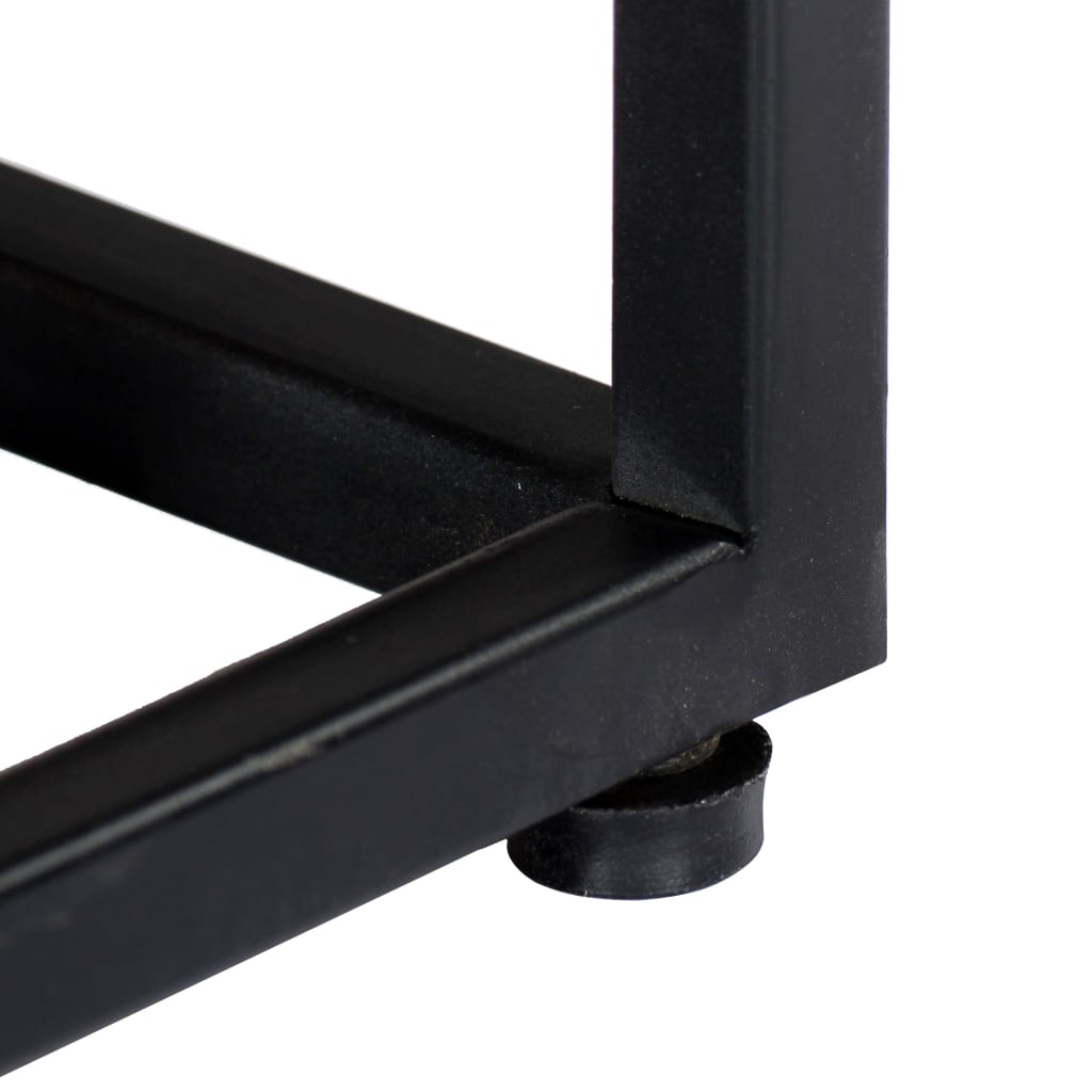 Nachtkastje 40x30x50 cm massief gerecycled hout en staal is nu te koop bij PeponiXL, paradijselijk wonen!