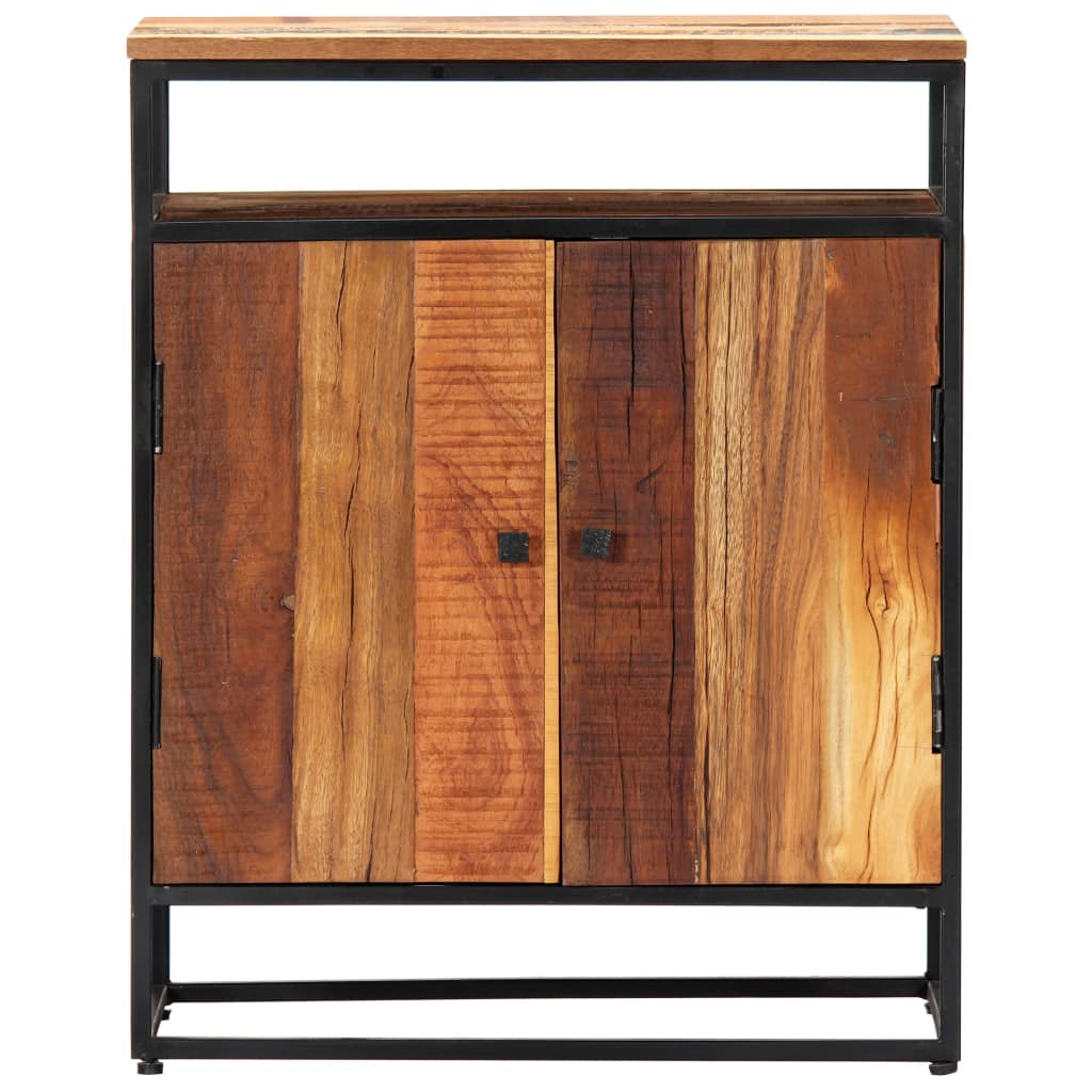 Bijzetkast 60x35x76 cm massief gerecycled hout en staal is nu te koop bij PeponiXL, paradijselijk wonen!