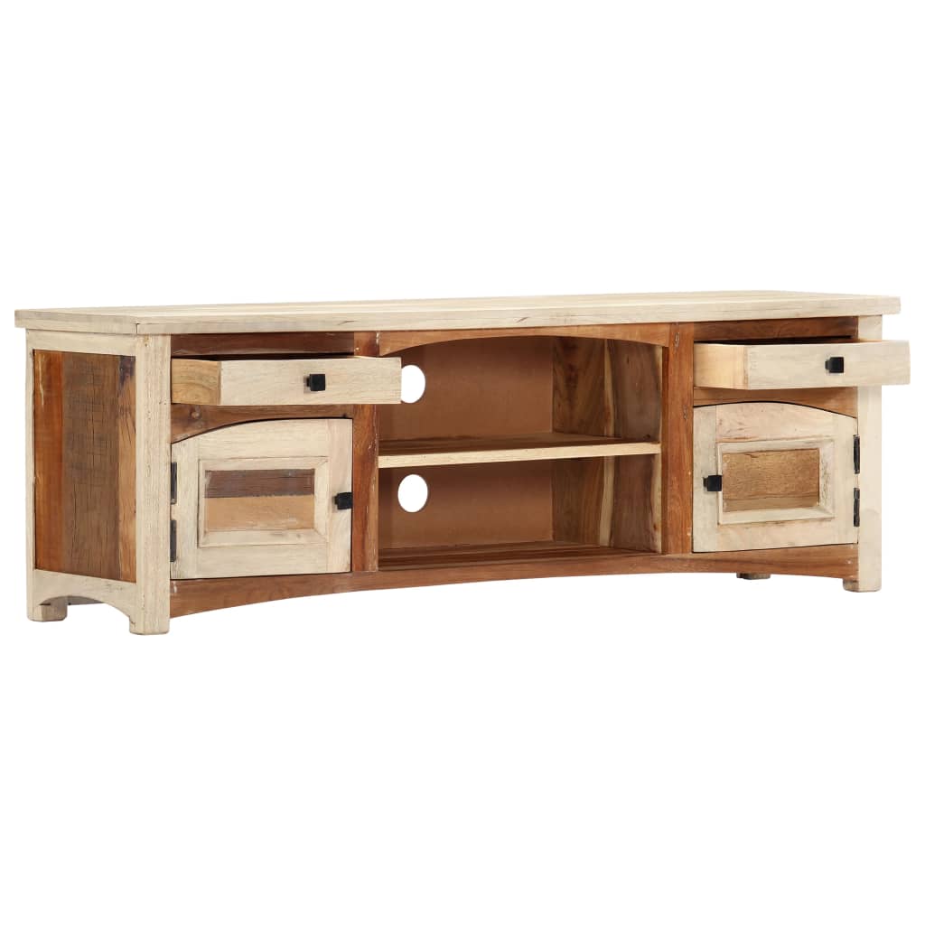 Tv-meubel 120x30x40 cm massief gerecycled hout is nu te koop bij PeponiXL, paradijselijk wonen!