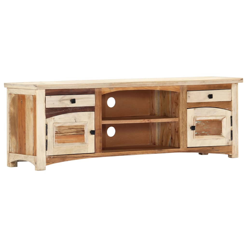 Tv-meubel 120x30x40 cm massief gerecycled hout is nu te koop bij PeponiXL, paradijselijk wonen!