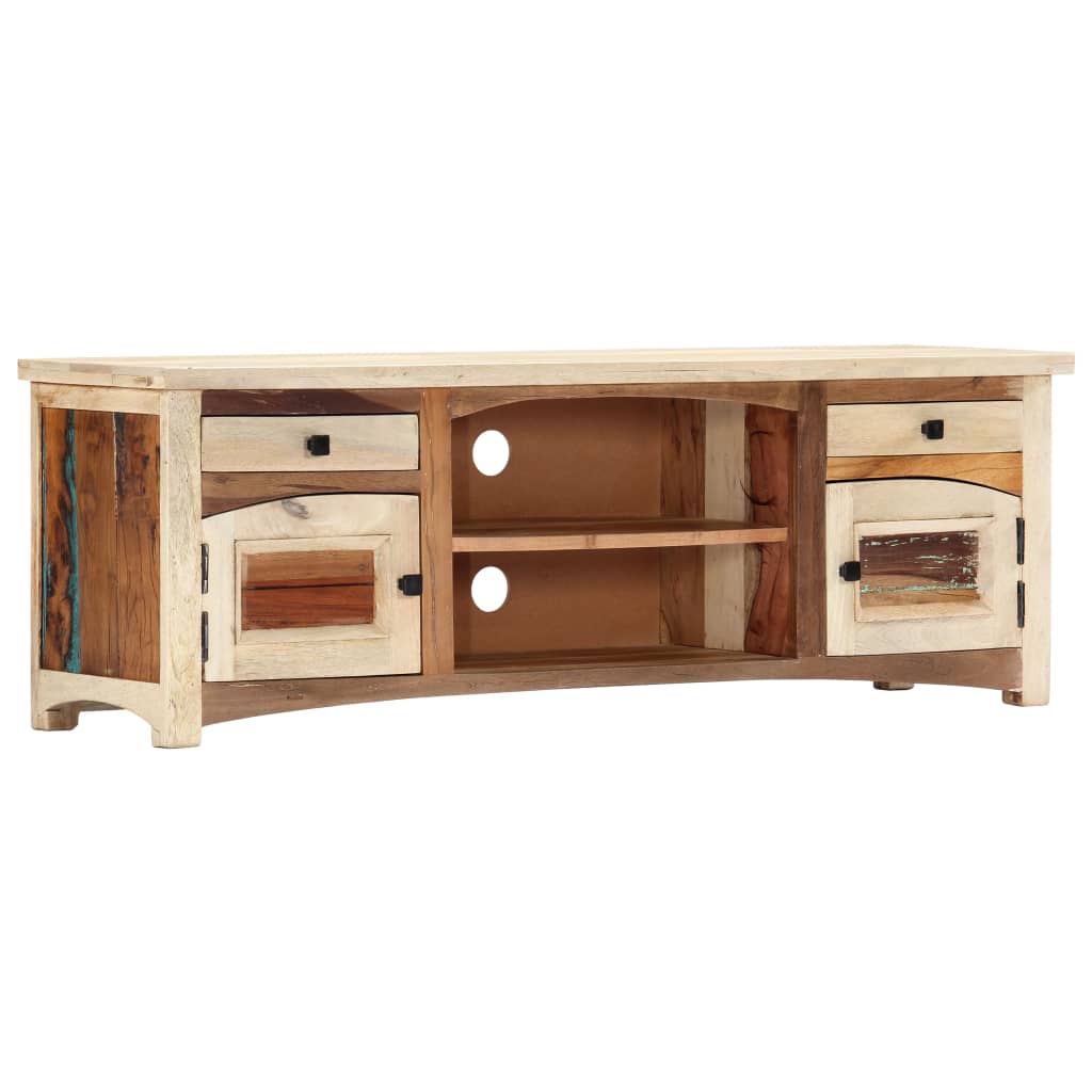 Tv-meubel 120x30x40 cm massief gerecycled hout is nu te koop bij PeponiXL, paradijselijk wonen!