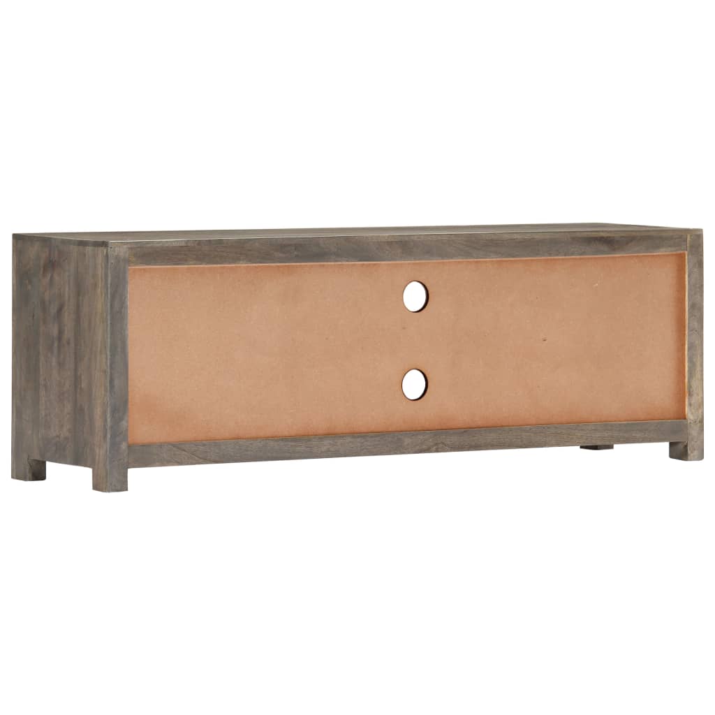Tv-meubel 120x30x40 cm massief mangohout grijs is nu te koop bij PeponiXL, paradijselijk wonen!