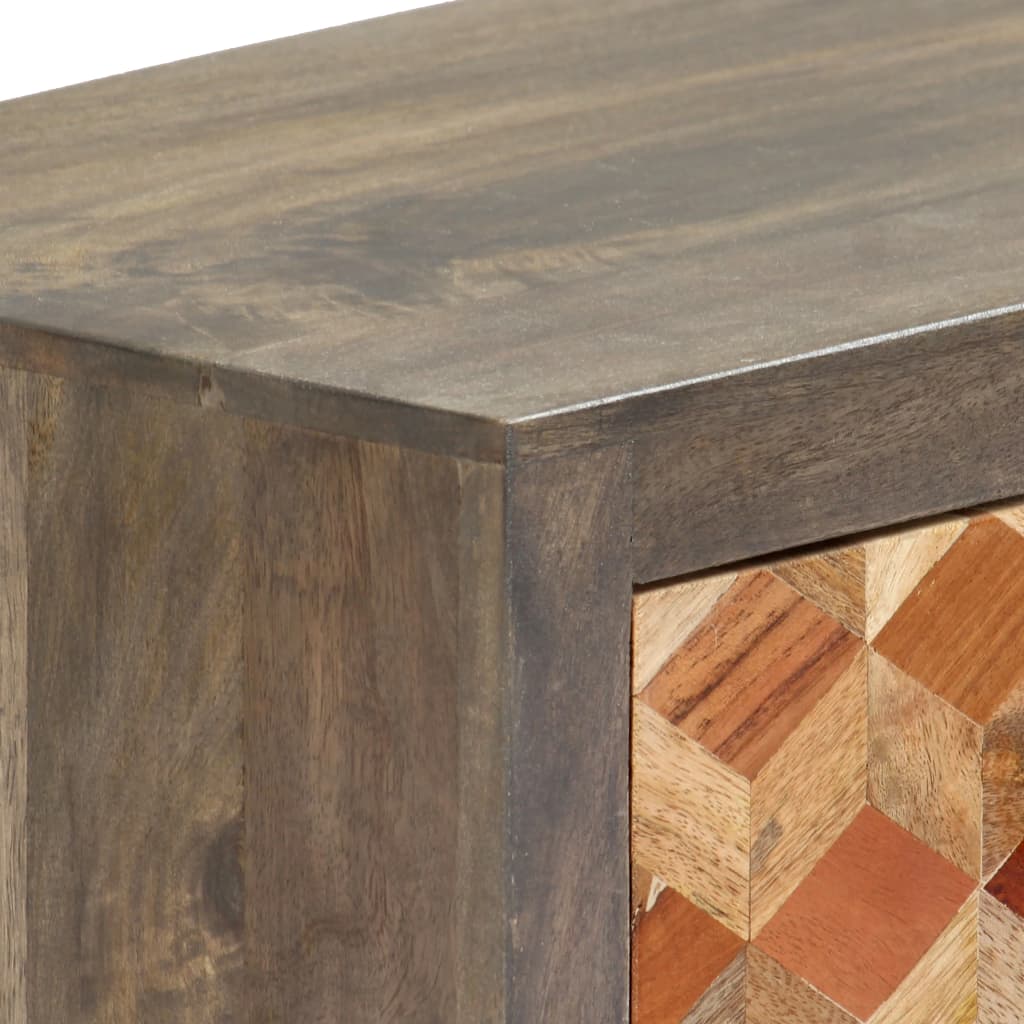 Tv-meubel 120x30x40 cm massief mangohout grijs is nu te koop bij PeponiXL, paradijselijk wonen!