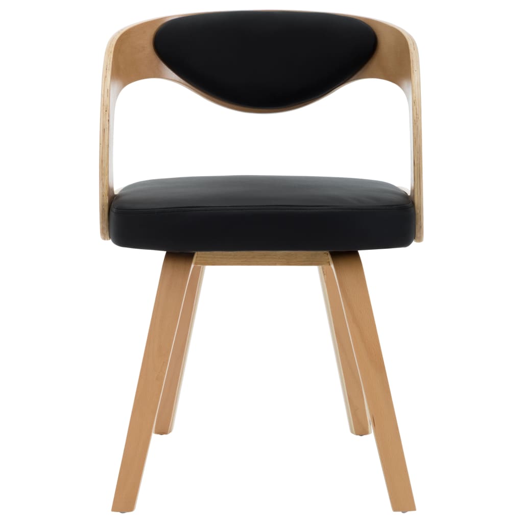 Eetkamerstoelen 2 st gebogen hout en kunstleer is nu te koop bij PeponiXL, paradijselijk wonen!