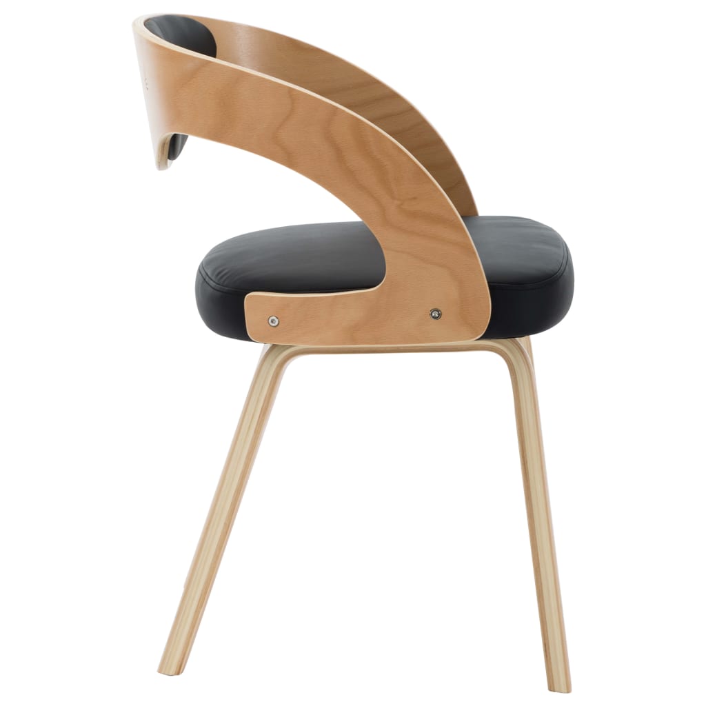 Eetkamerstoelen 2 st gebogen hout en kunstleer is nu te koop bij PeponiXL, paradijselijk wonen!
