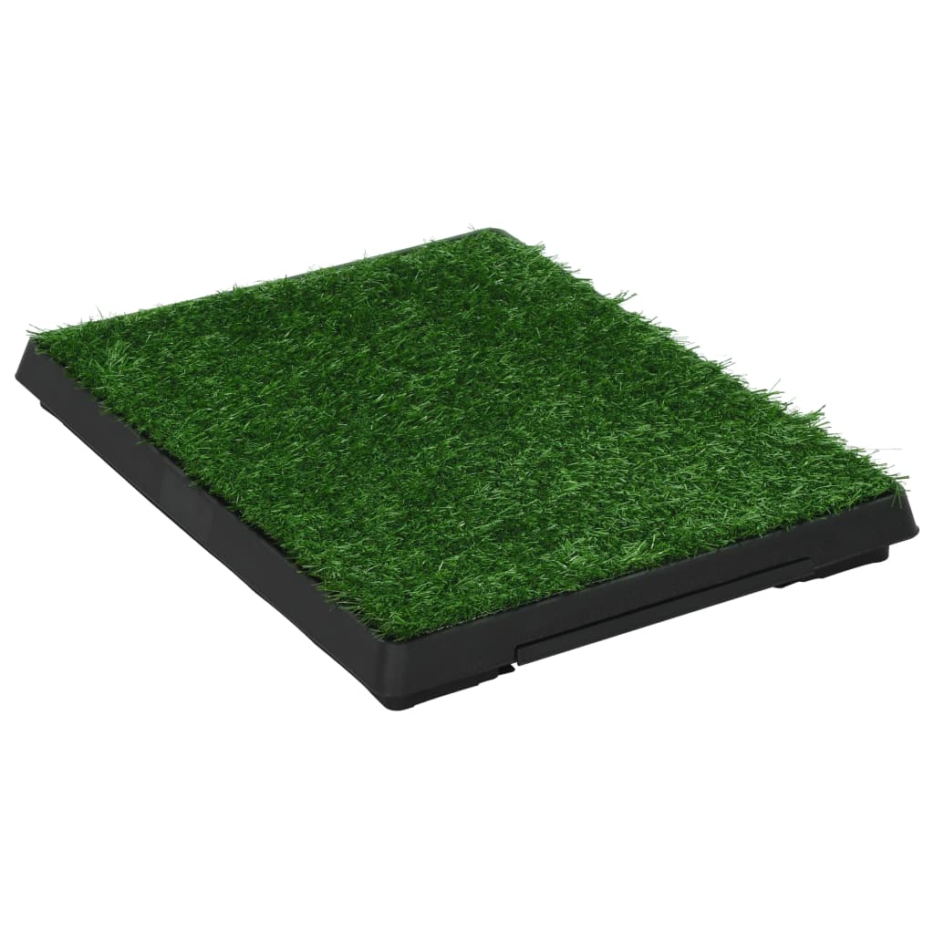 Huisdierentoilet met bak en kunstgras 63x50x7 cm groen is nu te koop bij PeponiXL, paradijselijk wonen!
