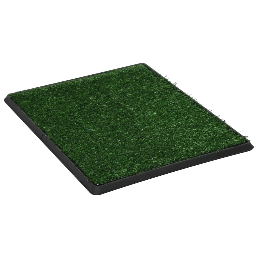 Huisdierentoilet met bak en kunstgras 64x51x3 cm groen is nu te koop bij PeponiXL, paradijselijk wonen!