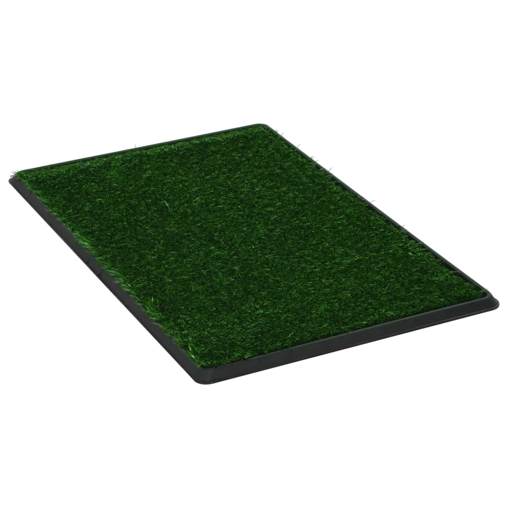 Huisdierentoilet met bak en kunstgras 76x51x3 cm groen is nu te koop bij PeponiXL, paradijselijk wonen!