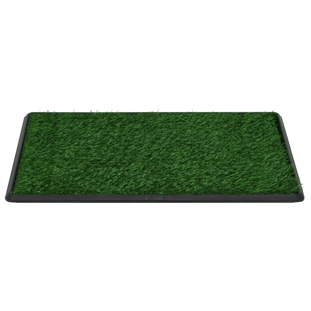 Huisdierentoilet met bak en kunstgras 76x51x3 cm groen is nu te koop bij PeponiXL, paradijselijk wonen!