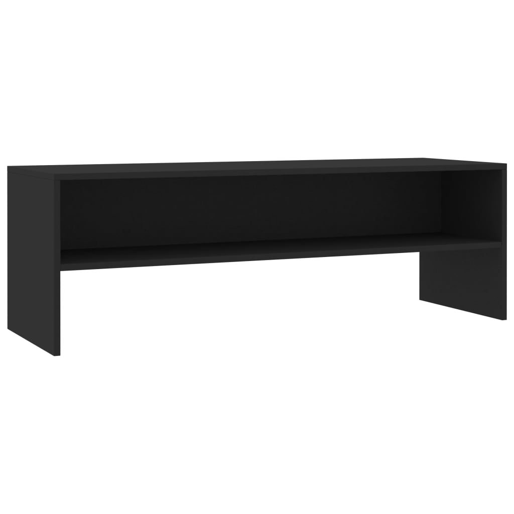 Tv-meubel 120x40x40 cm bewerkt hout zwart is nu te koop bij PeponiXL, paradijselijk wonen!