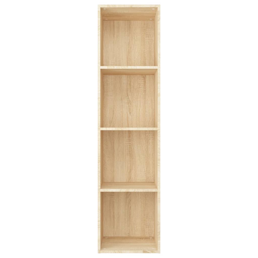 Boekenkast/tv-meubel 36x30x143cm bewerkt hout sonoma eikenkleur is nu te koop bij PeponiXL, paradijselijk wonen!