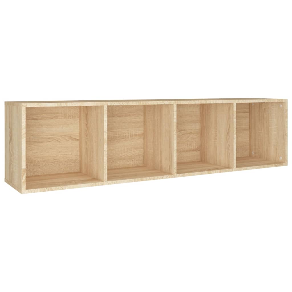 Boekenkast/tv-meubel 36x30x143cm bewerkt hout sonoma eikenkleur is nu te koop bij PeponiXL, paradijselijk wonen!