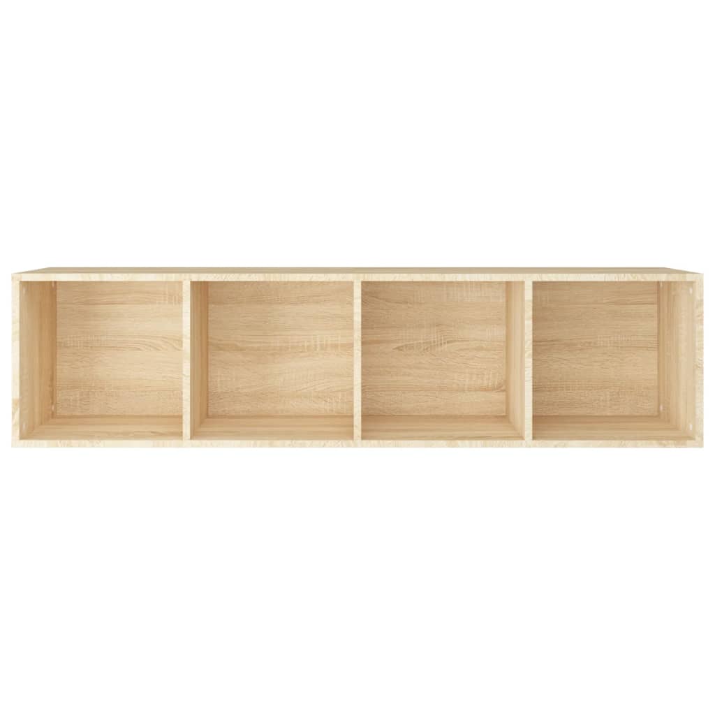 Boekenkast/tv-meubel 36x30x143cm bewerkt hout sonoma eikenkleur is nu te koop bij PeponiXL, paradijselijk wonen!