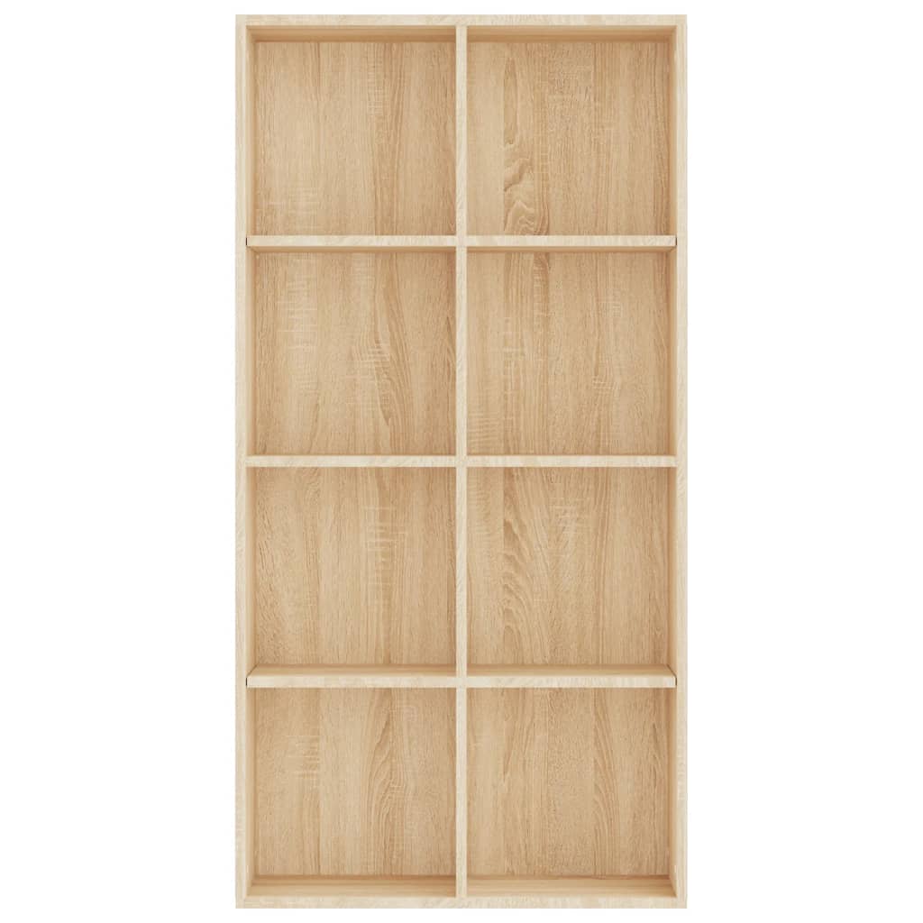 Boekenkast/dressoir 66x30x130 cm bewerkt hout sonoma eikenkleur is nu te koop bij PeponiXL, paradijselijk wonen!