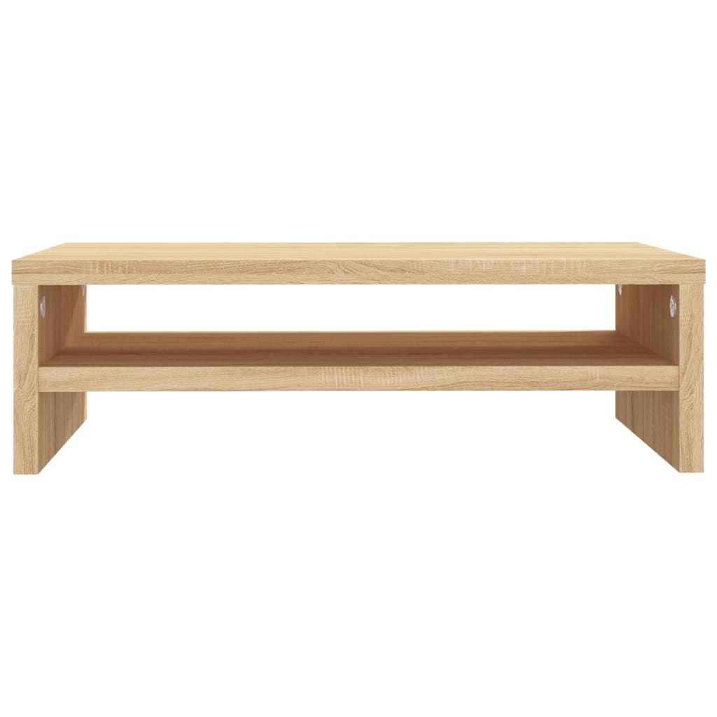Monitorstandaard 42x24x13 cm bewerkt hout sonoma eikenkleurig is nu te koop bij PeponiXL, paradijselijk wonen!