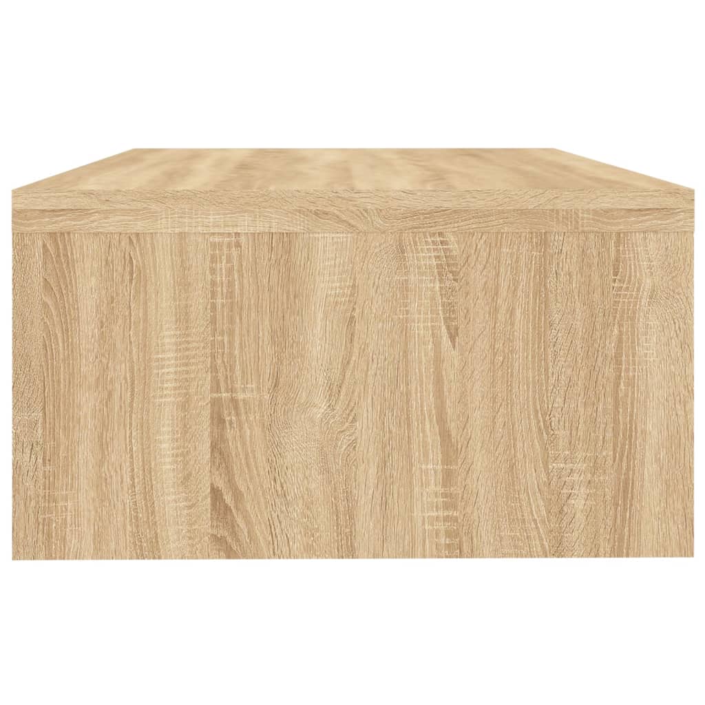 Monitorstandaard 42x24x13 cm bewerkt hout sonoma eikenkleurig is nu te koop bij PeponiXL, paradijselijk wonen!