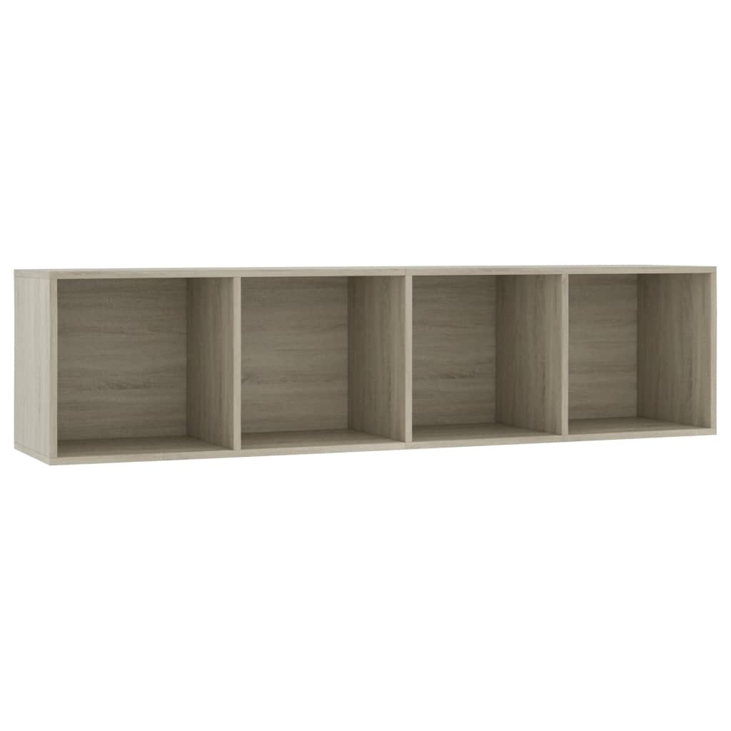 Boekenkast/tv-meubel 143x30x36 cm sonoma eikenkleurig is nu te koop bij PeponiXL, paradijselijk wonen!