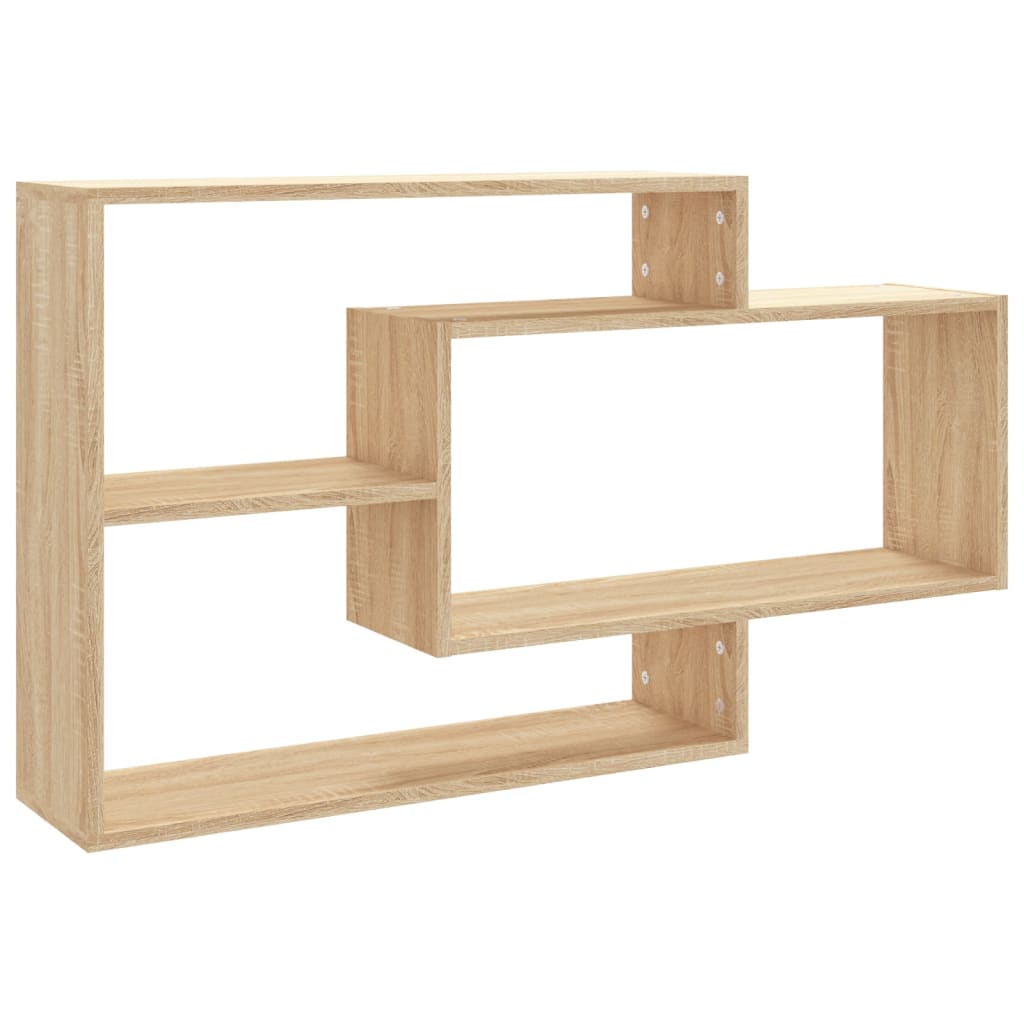 Wandschappen 104x20x58,5 cm bewerkt hout sonoma eikenkleurig is nu te koop bij PeponiXL, paradijselijk wonen!