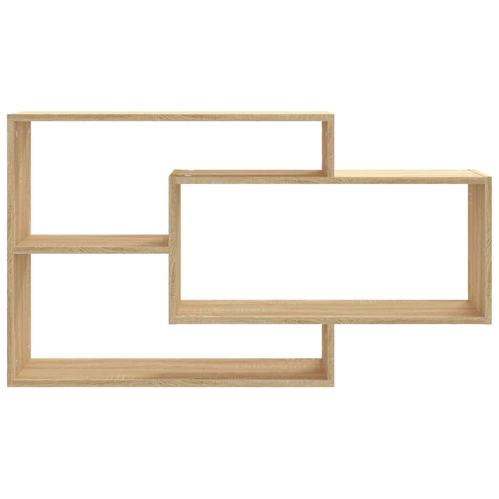 Wandschappen 104x20x58,5 cm bewerkt hout sonoma eikenkleurig is nu te koop bij PeponiXL, paradijselijk wonen!