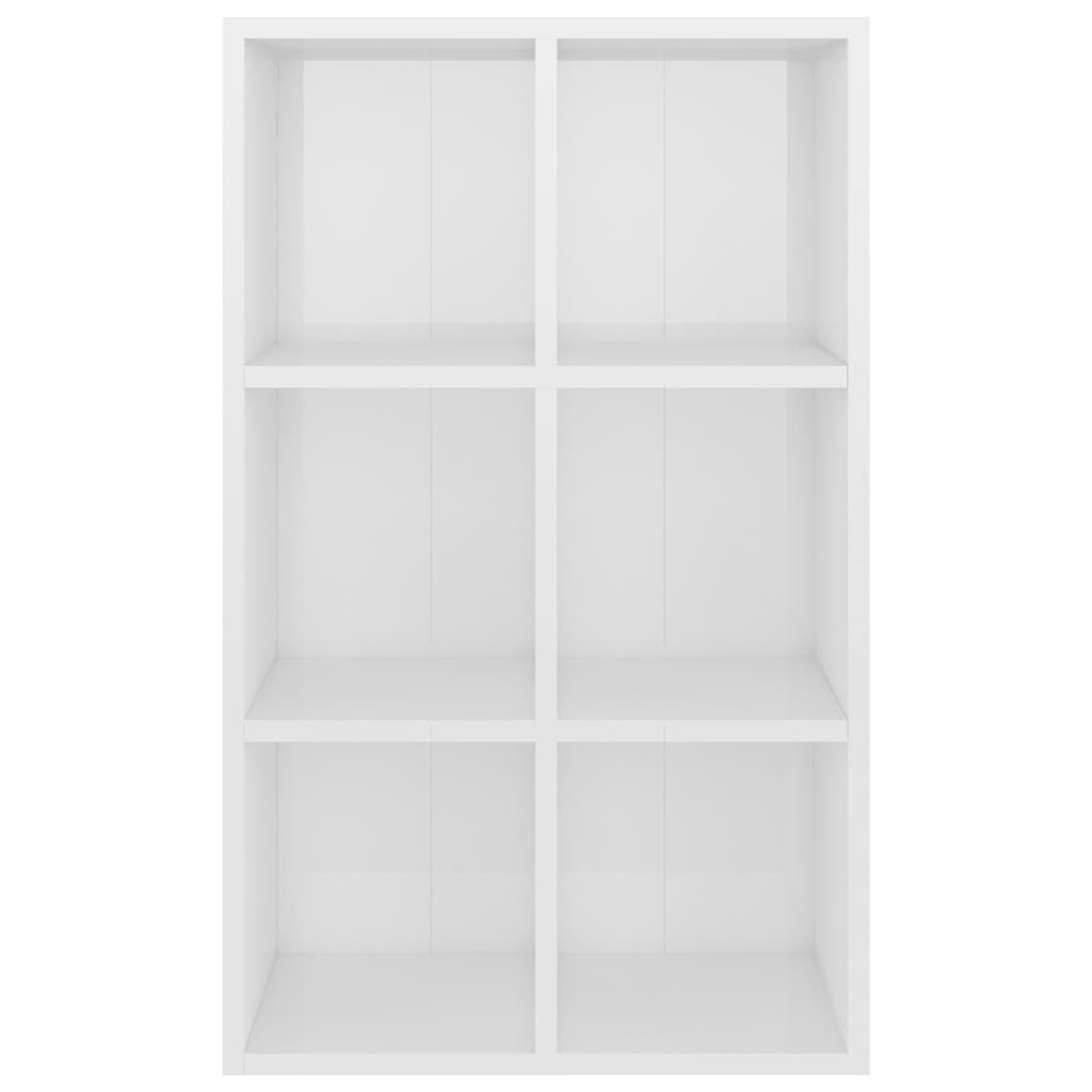 Boekenkast/dressoir 66x30x98 cm bewerkt hout hoogglans wit is nu te koop bij PeponiXL, paradijselijk wonen!