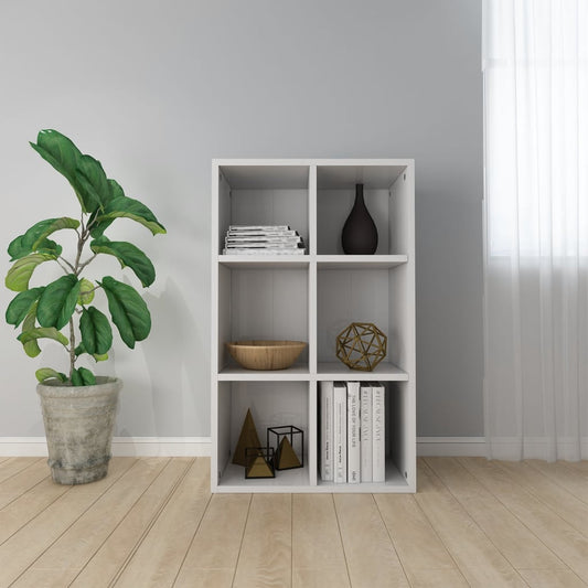 Boekenkast/dressoir 66x30x98 cm bewerkt hout hoogglans wit is nu te koop bij PeponiXL, paradijselijk wonen!