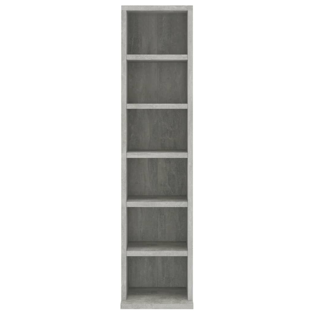 Cd-kast 21x20x88 cm bewerkt hout betongrijs is nu te koop bij PeponiXL, paradijselijk wonen!