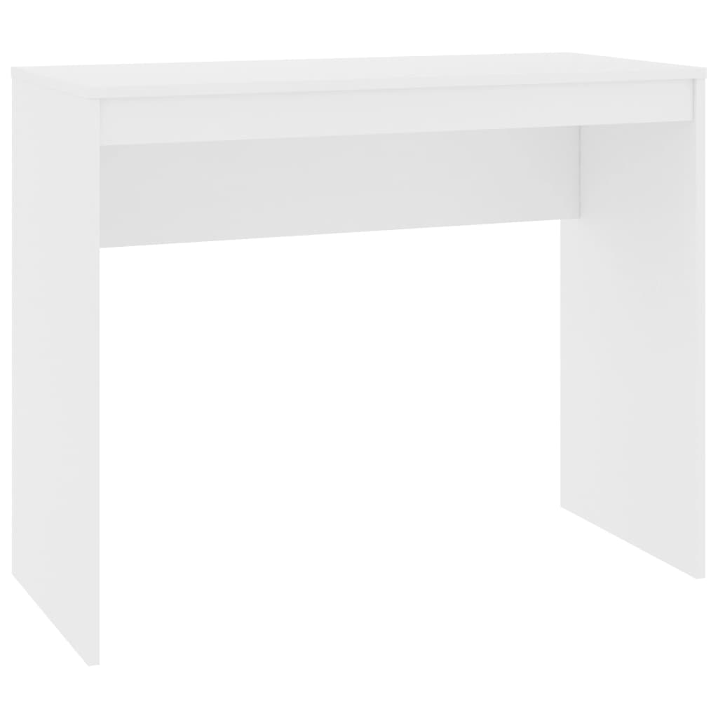 Bureau 90x40x72 cm bewerkt hout wit is nu te koop bij PeponiXL, paradijselijk wonen!