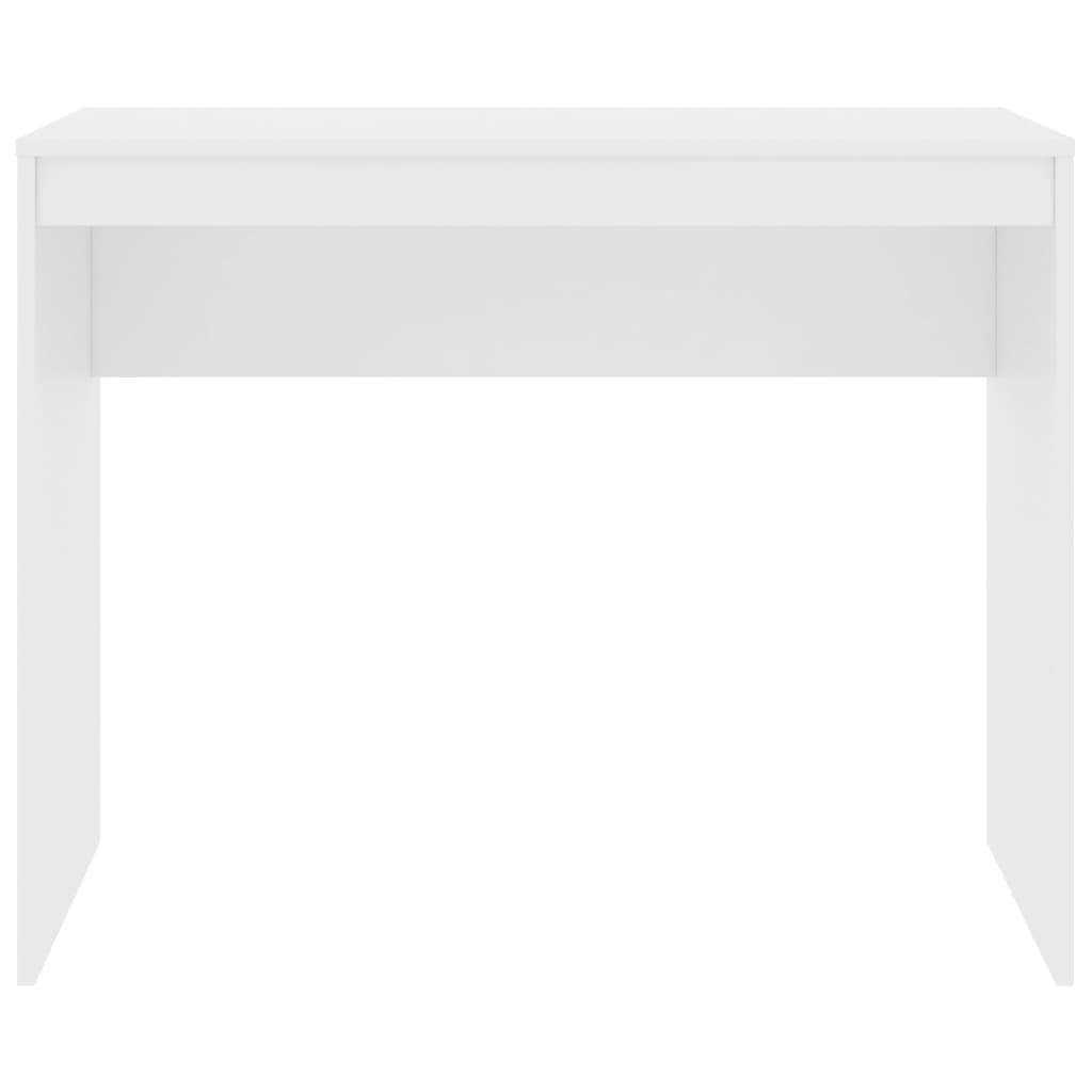 Bureau 90x40x72 cm bewerkt hout wit is nu te koop bij PeponiXL, paradijselijk wonen!