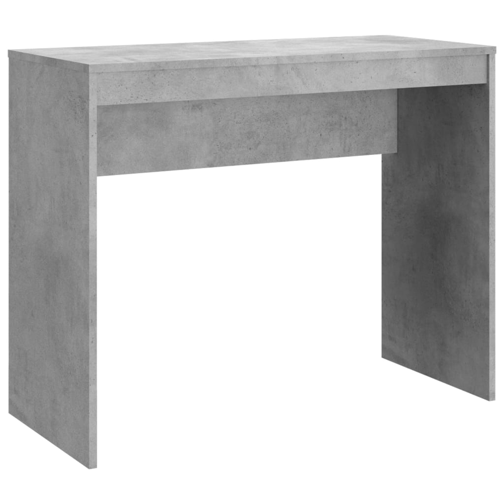 Bureau 90x40x72 cm bewerkt hout betongrijs is nu te koop bij PeponiXL, paradijselijk wonen!