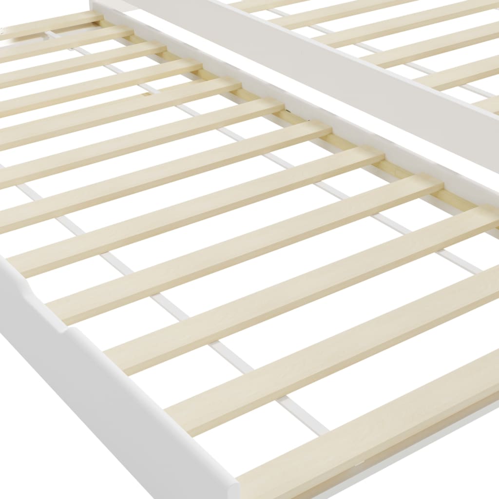 Bedbank uittrekbaar grenenhout wit 90x200 cm is nu te koop bij PeponiXL, paradijselijk wonen!