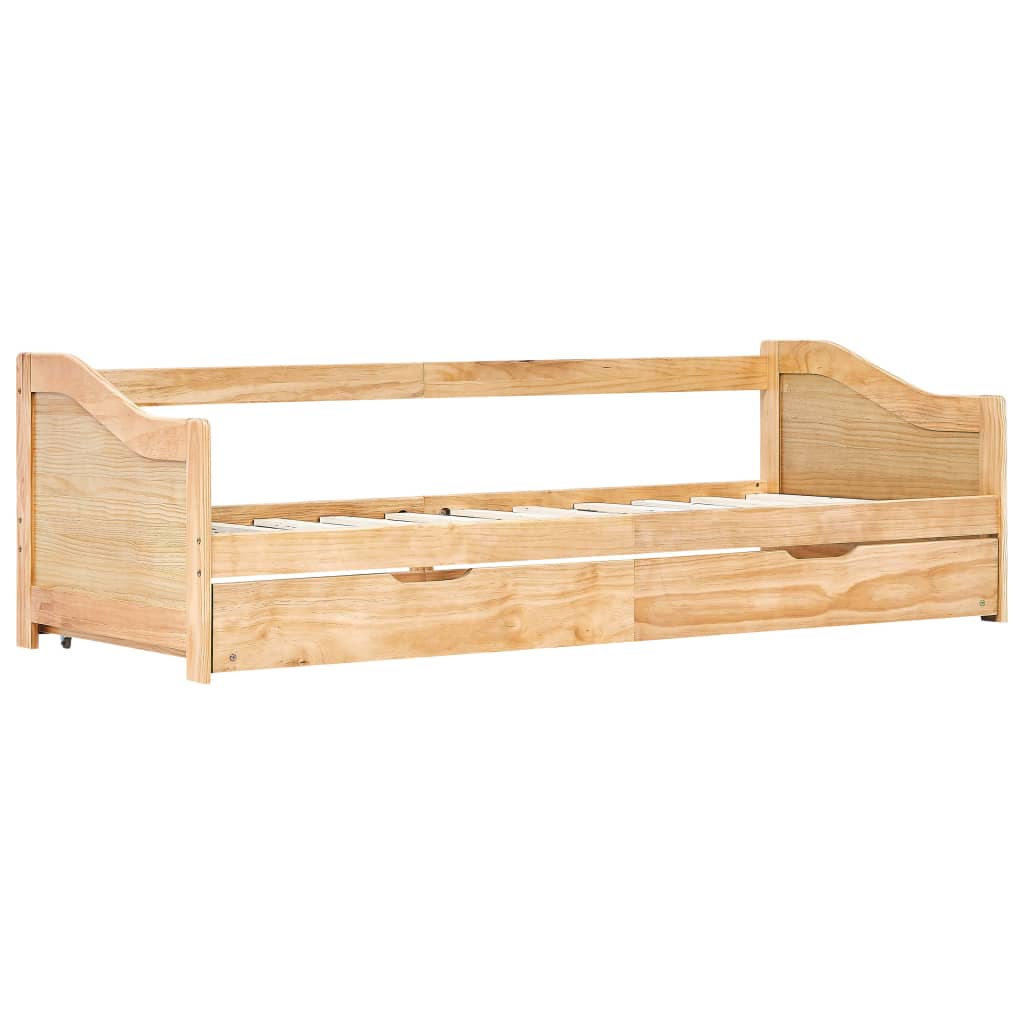 Bedbank uittrekbaar grenenhout 90x200 cm is nu te koop bij PeponiXL, paradijselijk wonen!