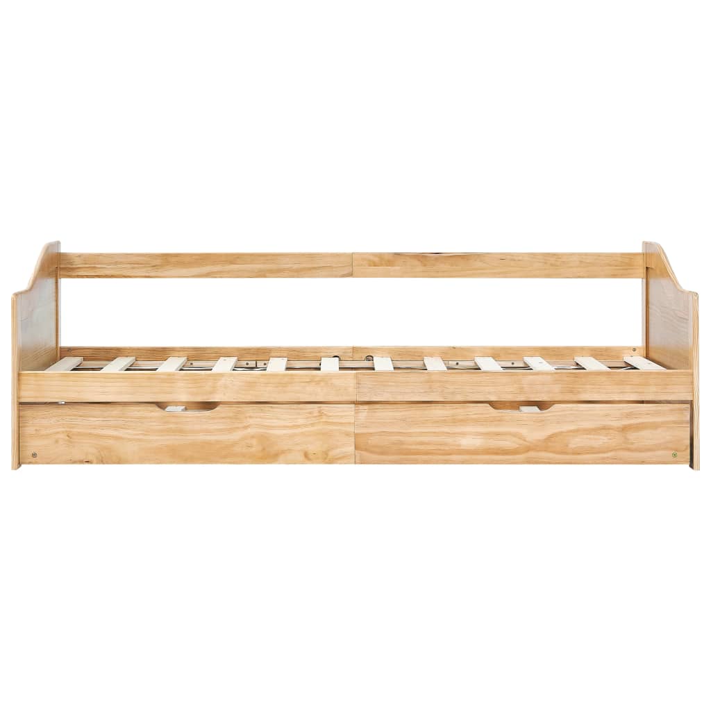 Bedbank uittrekbaar grenenhout 90x200 cm is nu te koop bij PeponiXL, paradijselijk wonen!