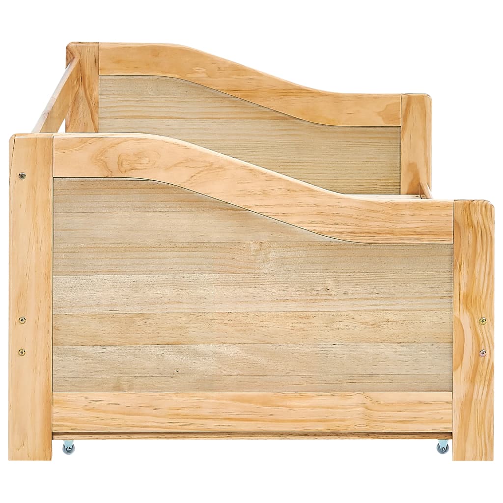 Bedbank uittrekbaar grenenhout 90x200 cm is nu te koop bij PeponiXL, paradijselijk wonen!