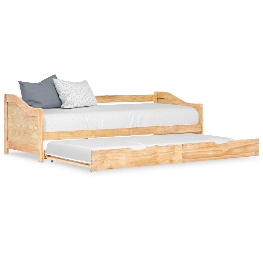 Bedbank uittrekbaar grenenhout 90x200 cm is nu te koop bij PeponiXL, paradijselijk wonen!
