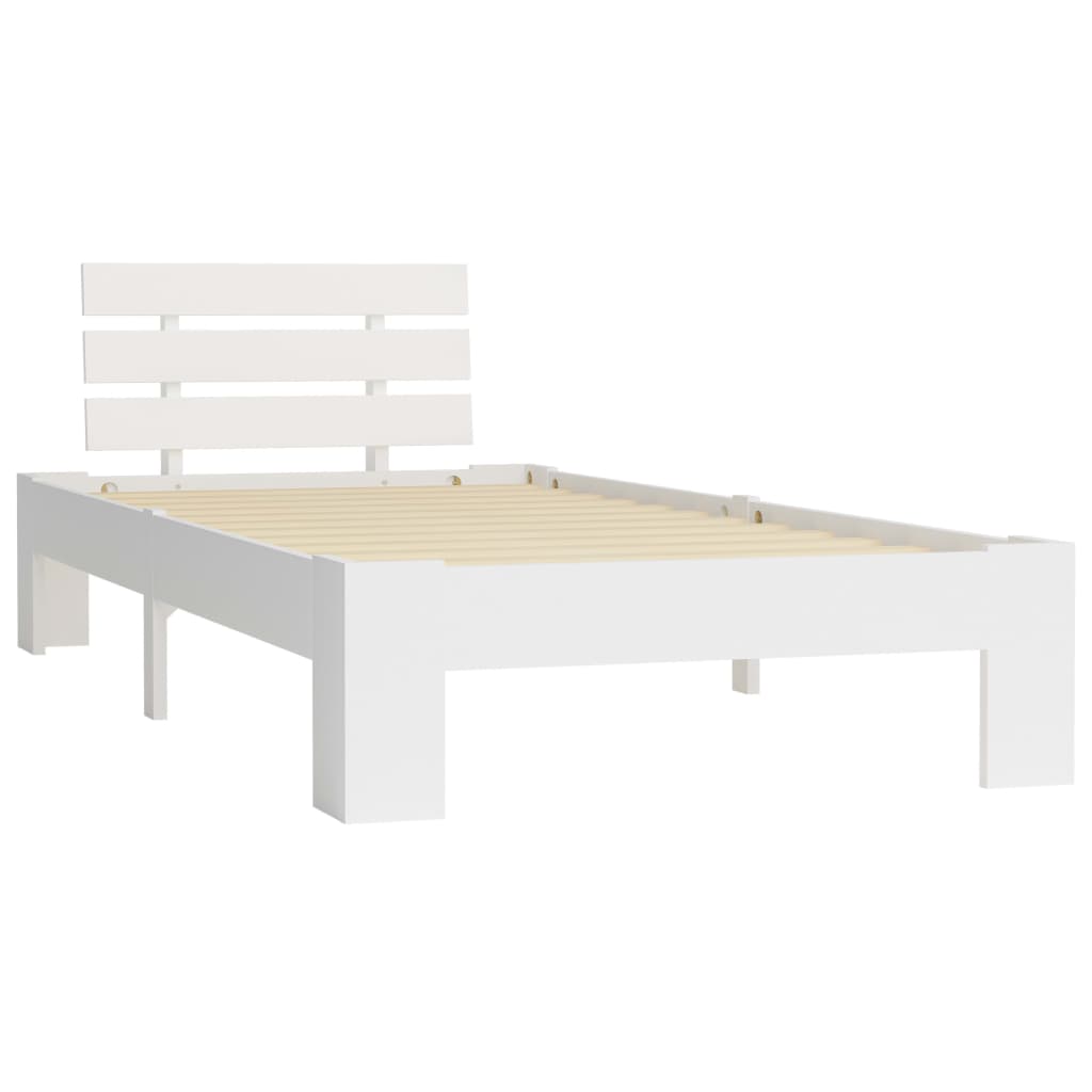 Bedframe massief grenenhout wit 100x200 cm is nu te koop bij PeponiXL, paradijselijk wonen!