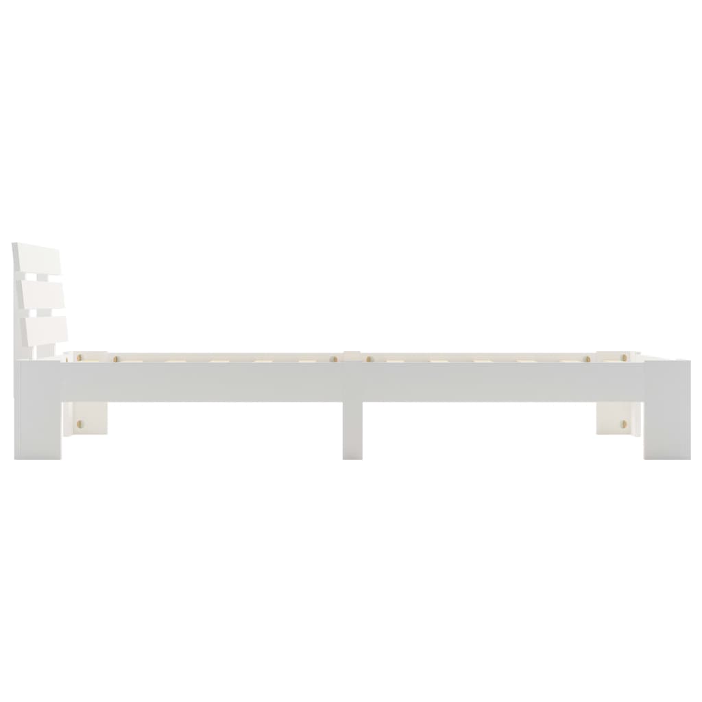 Bedframe massief grenenhout wit 100x200 cm is nu te koop bij PeponiXL, paradijselijk wonen!
