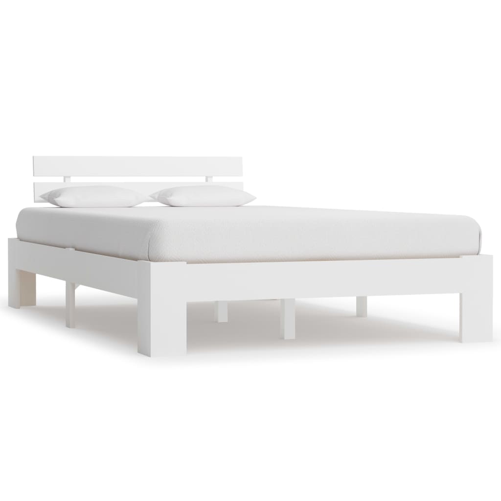 Bedframe massief grenenhout wit 120x200 cm is nu te koop bij PeponiXL, paradijselijk wonen!