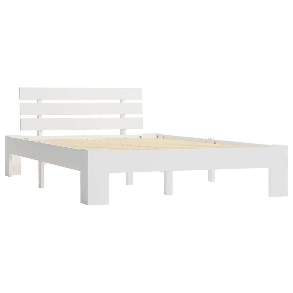 Bedframe massief grenenhout wit 120x200 cm is nu te koop bij PeponiXL, paradijselijk wonen!