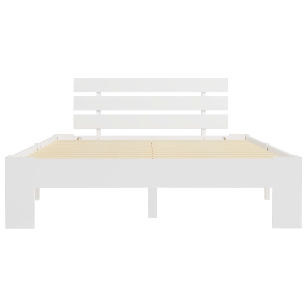 Bedframe massief grenenhout wit 120x200 cm is nu te koop bij PeponiXL, paradijselijk wonen!