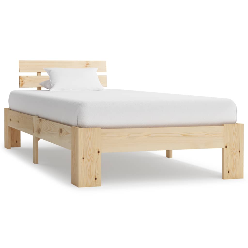 Bedframe massief grenenhout 100x200 cm is nu te koop bij PeponiXL, paradijselijk wonen!